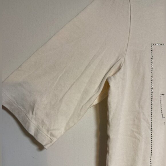 Adidas Originals Trefoil Rhinestone Logo T-Shirt White Women’s Size M - Picture 3 of 6